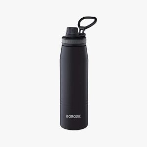 BOROSIL Go Sports Black Ss Bottle - 900 Ml