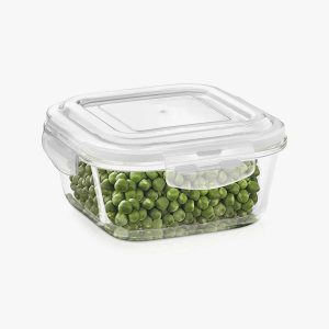 BOROSIL Microwavable Klip N Store Square 1 Ltr