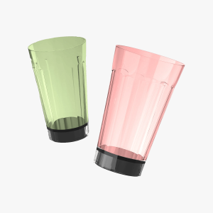 ARTIART Iceberg Big Spill Proof Suction Glass
