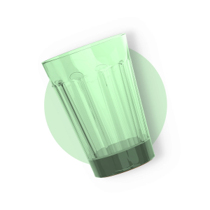 ARTIART Iceberg Small Spill Proof Suction Glass